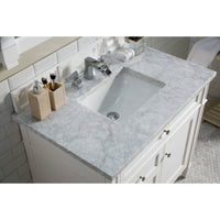36" Brittany Single Bathroom Vanity, Bright White - vanitiesdepot.com