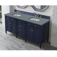 72" Brittany Double Bathroom Vanity, Victory Blue