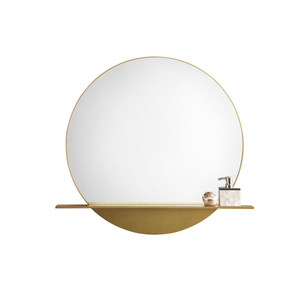 36" Platform Mirror, Radiant Gold