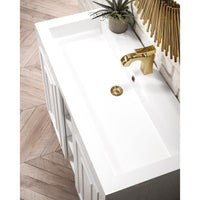 39.5" Alicante' Single Bathroom Vanity, Glossy White