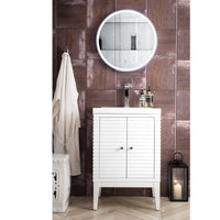 24" Linden Single Bathroom Vanity, Glossy White