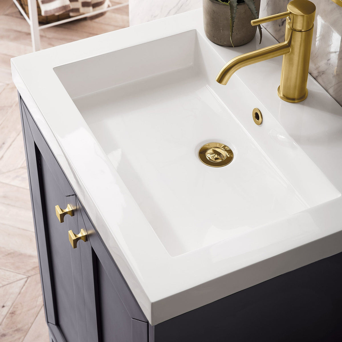 24" Chianti Single Bathroom Vanity, Mineral Gray