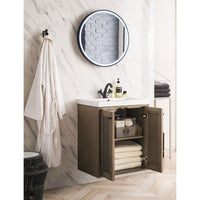 24" Chianti Single Bathroom Vanity, Whitewashed Walnut