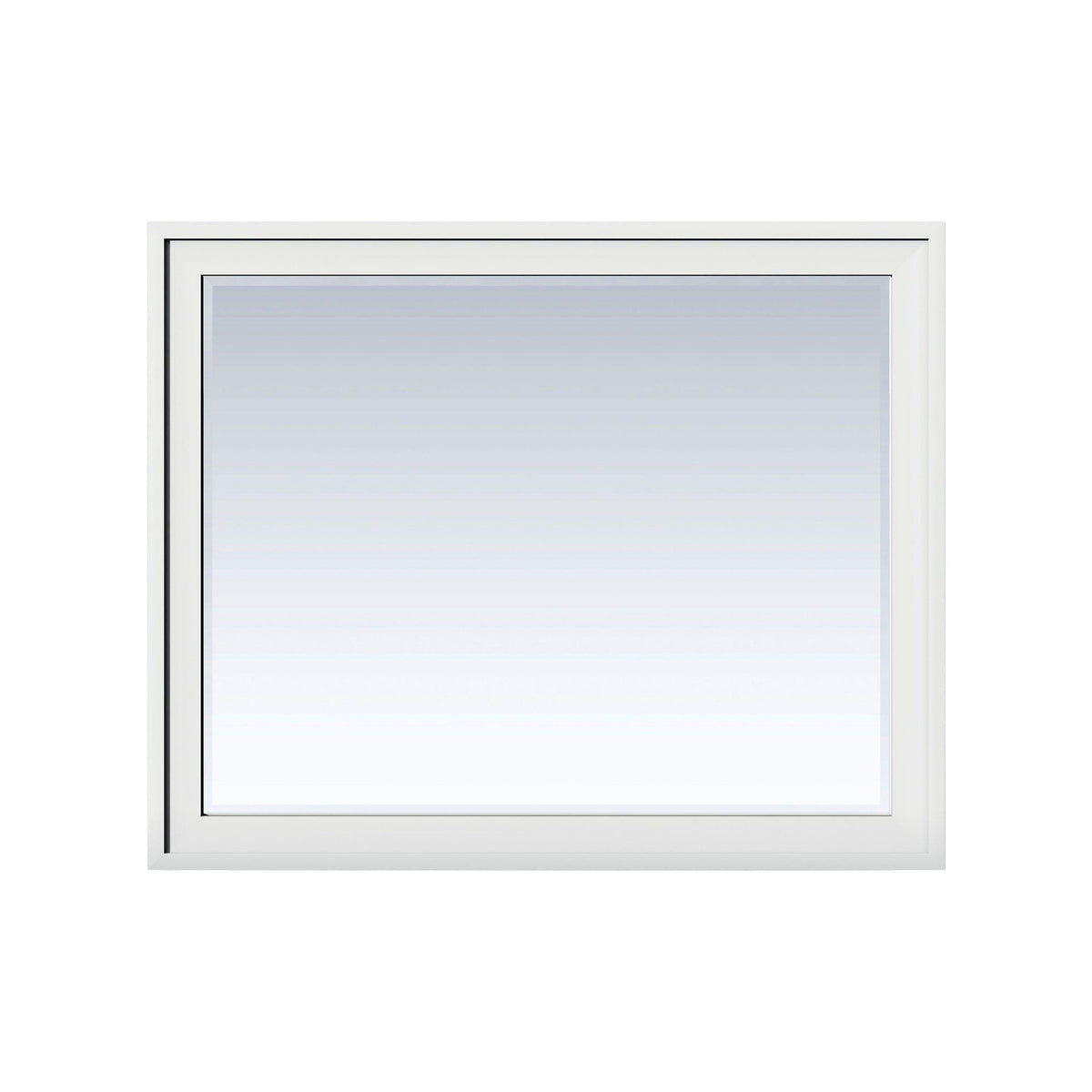 48" Addison Rectangular Mirror, Glossy White