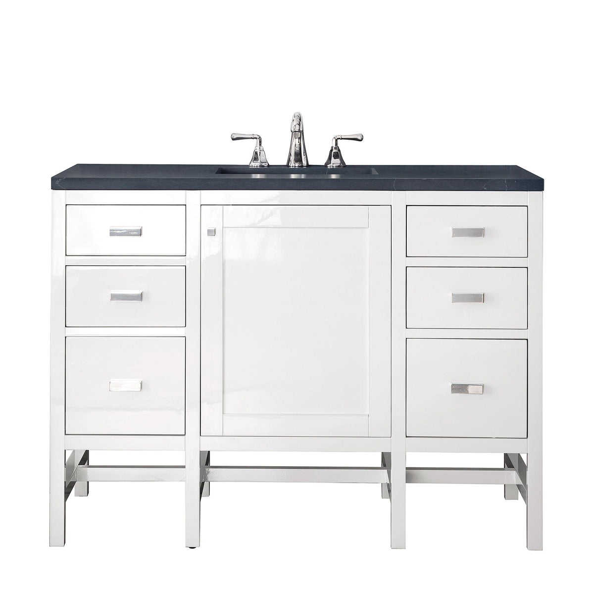 48" Addison Single Vanity Cabinet, Glossy White