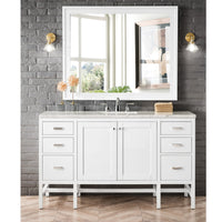 60" Addison Single Vanity Cabinet, Glossy White