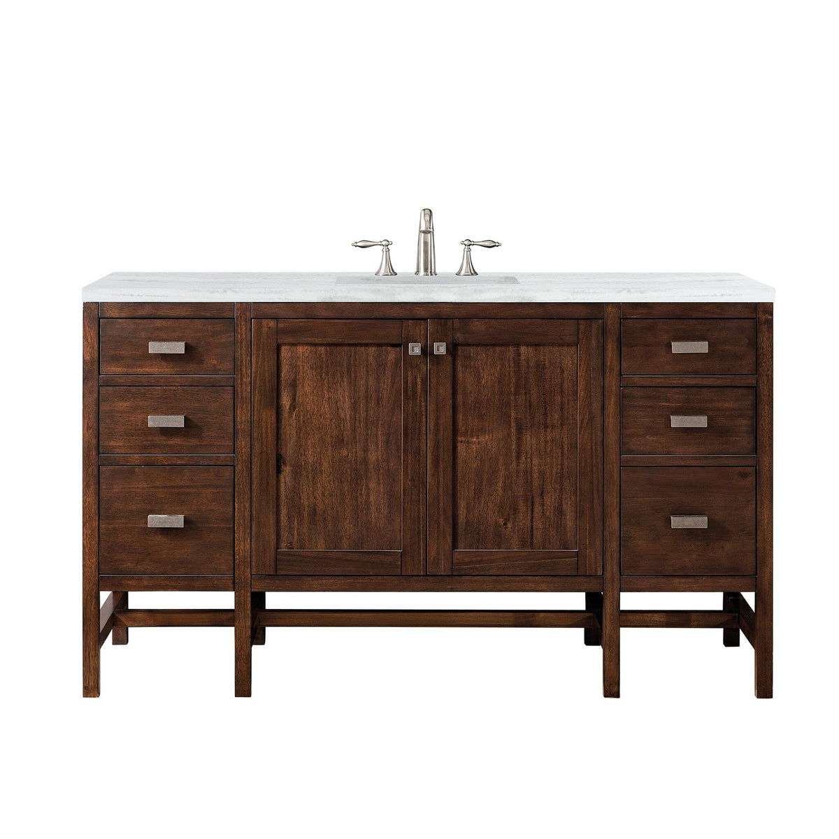 60" Addison Single Vanity Cabinet, Mid Century Acacia