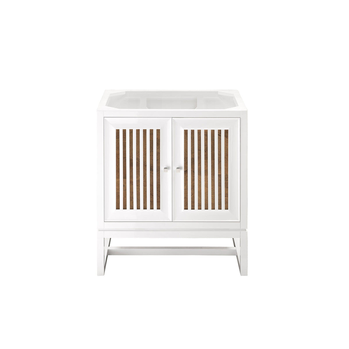 30" Athens Single Vanity Cabinet, Glossy White