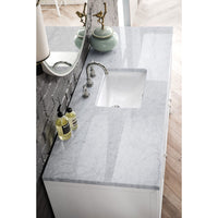 60" Athens Single Wall Mounted Bathroom Vanity, Glossy White