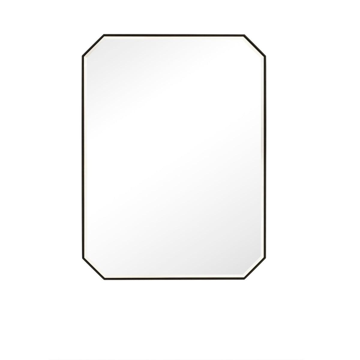 30" Rohe Octagon Mirror, Matte Black