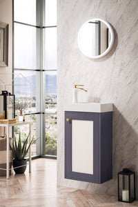 16" Chianti Single Bathroom Vanity, Mineral Gray