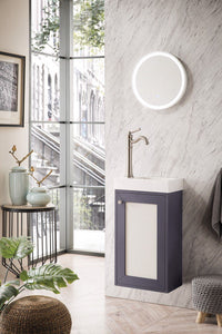 16" Chianti Single Bathroom Vanity, Mineral Gray